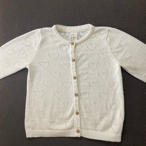 Gorgeous H&M heart Cardigan size 18mos
